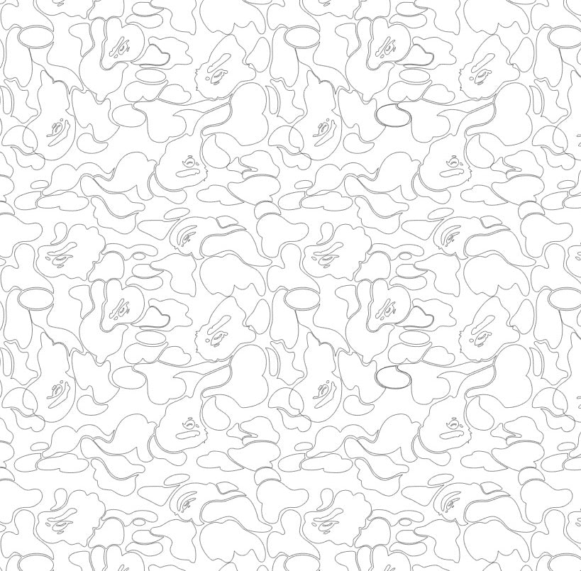 Bape Camo Stencil Sheet