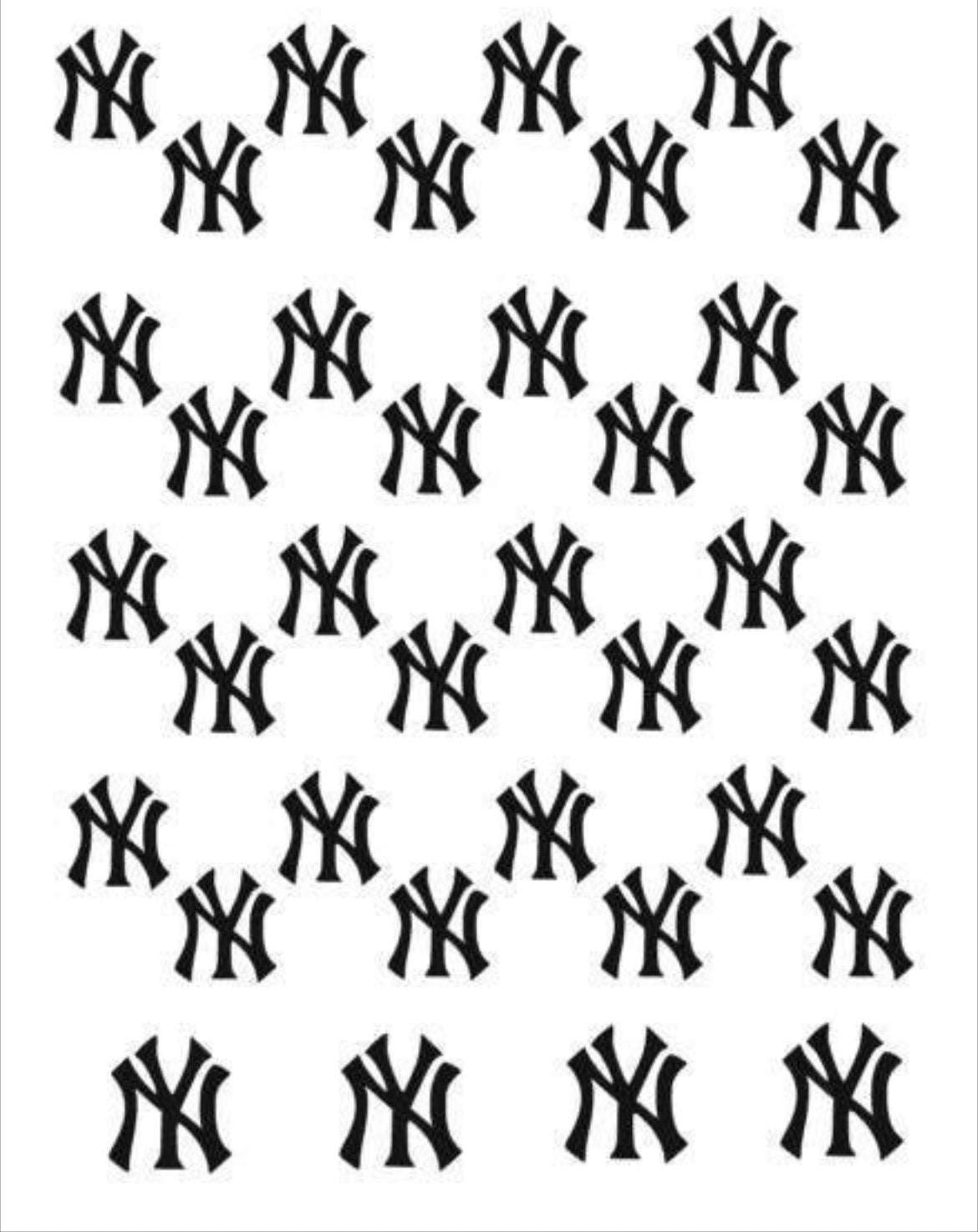 NY Yankees Stencil Sheet