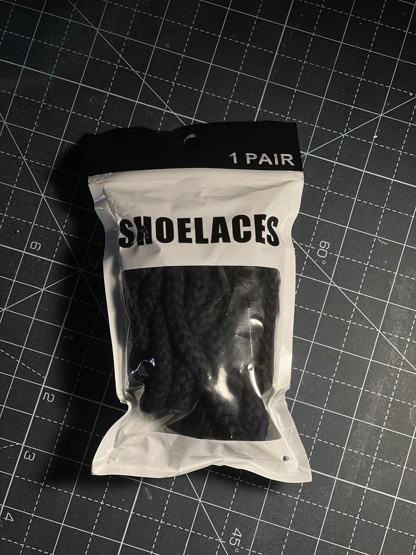 Black Rope Shoelaces