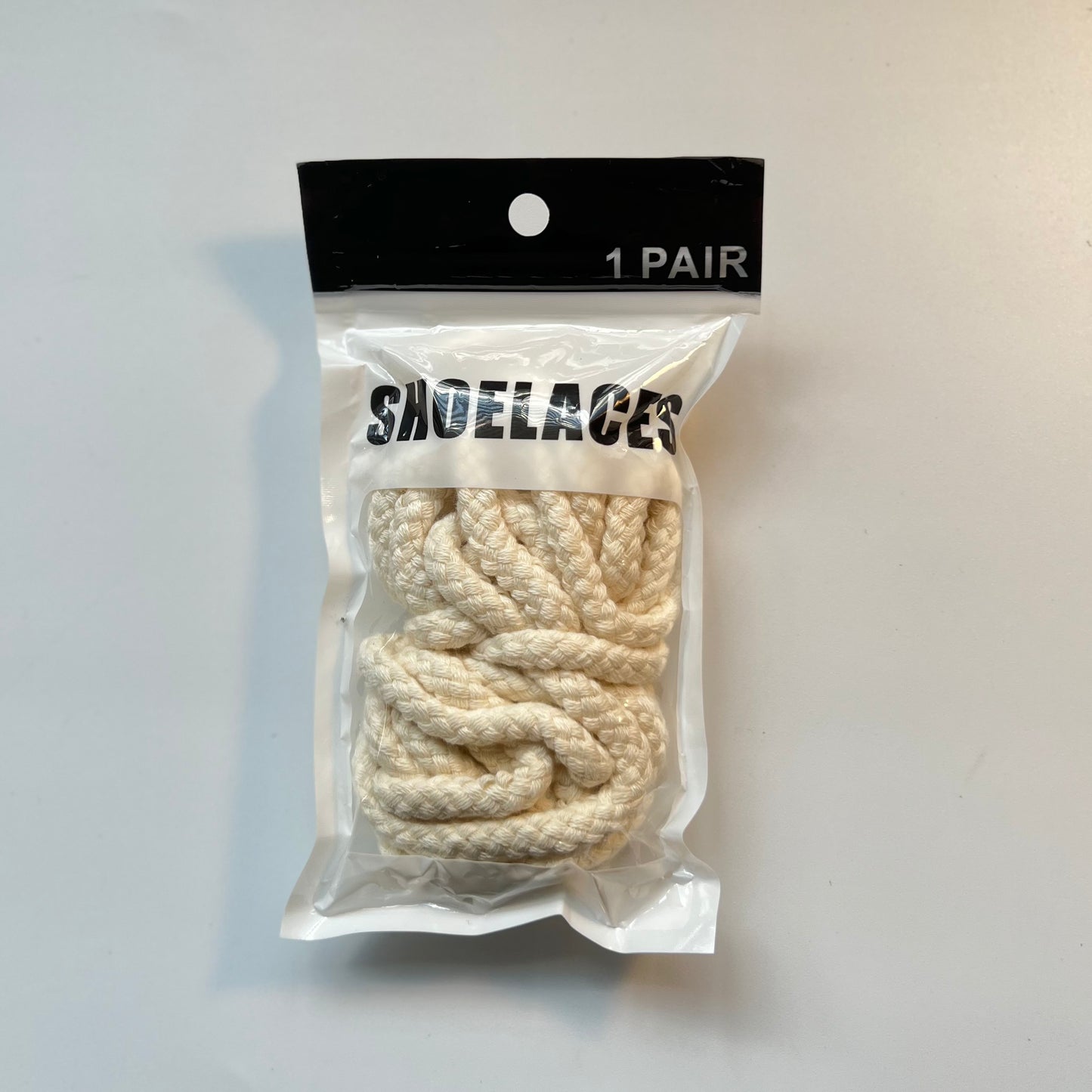 Beige Rope Shoelaces