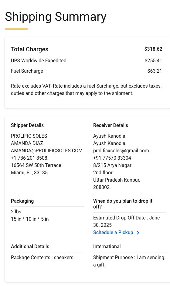 International Shipping Labels