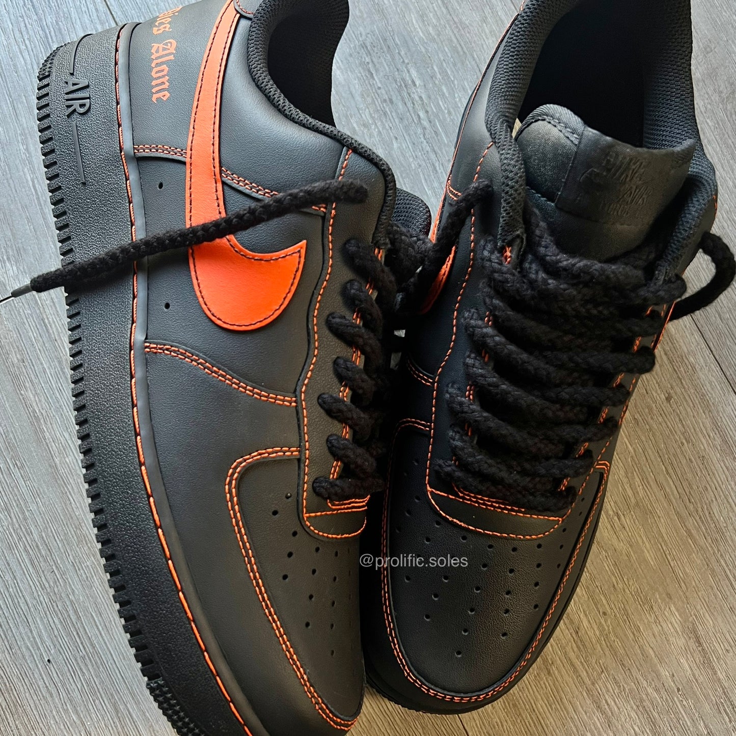 Black Rope Shoelaces