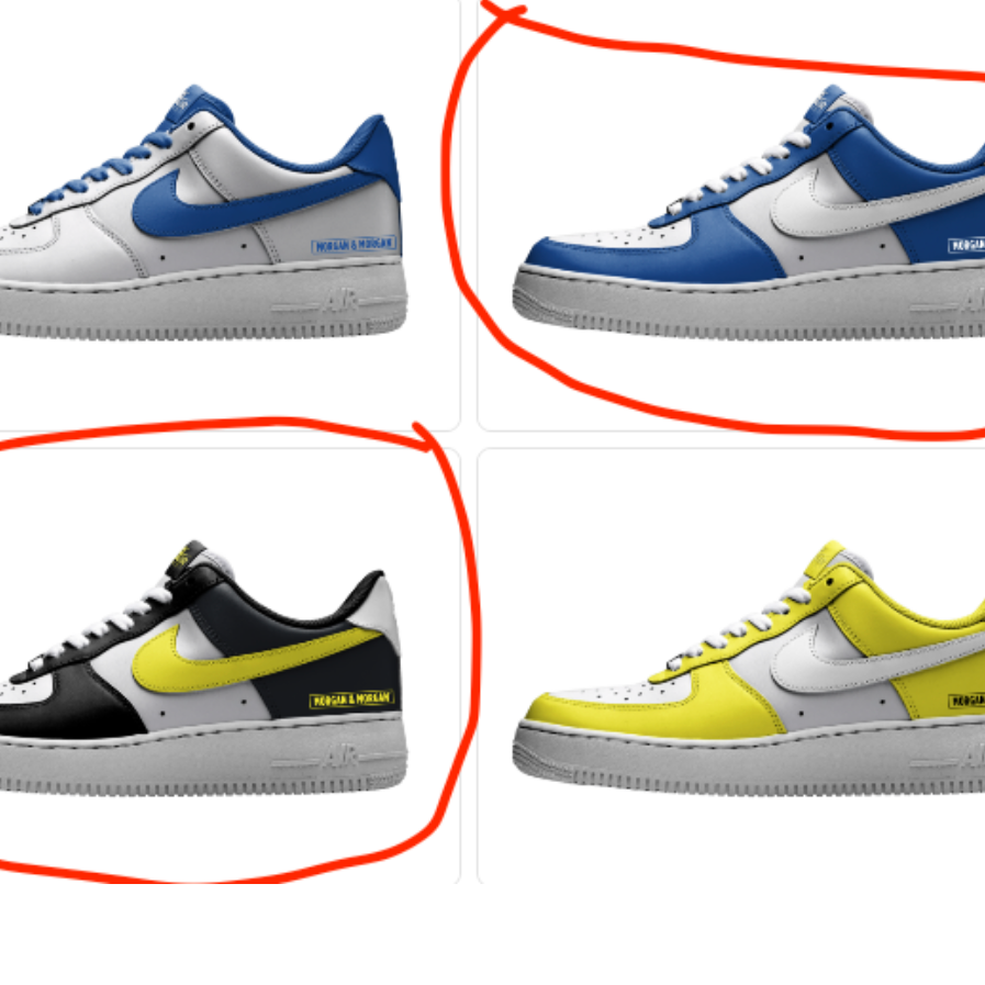 Morgan & Morgan Custom Nike Air Force 1 – (2 Pairs)